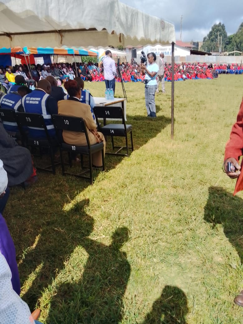 Borehole drilling site at Muguga Primary School